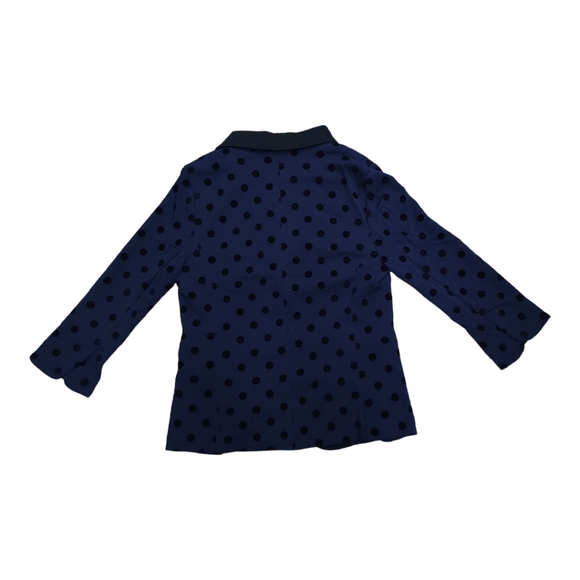 Blue Women Jacket with polka Dots - Picture 6 of 10